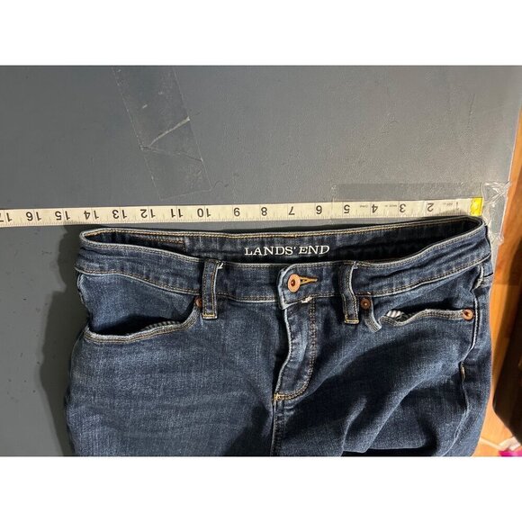Lands End Womens Petite Bootcut Leg Jeans Fit 2 Size 6 Denim Cowgirl Western Ro - Picture 8 of 13